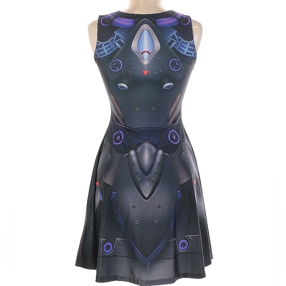 🎯Rare Overwatch x Wild Bangarang Moira Skater Dress Moira Size Medium - Picture 3 of 16
